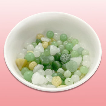 Loose beads DIY colored glaze weighing Jin [Jin is equal to 0.5 kg] bracelet material