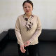 Middle-aged and elderly young mothers wear autumn and winter thick sweater 2025 new warm top middle-aged women's fashionable knitted base shirt