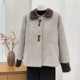 Middle-aged and elderly women's winter clothing, women's cotton-padded jackets, mother's cotton-padded coats, thickened velvet, old ladies' cotton-padded jackets, mother-in-law's warm clothes