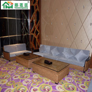
Residential furniture Southeast Asian style natural real rattan sofa chair combination five-piece set hotel restaurant teahouse rattan chair