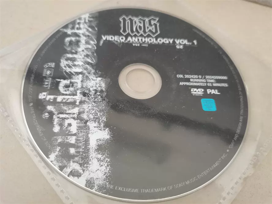 Nas – Video Anthology Vol. 1 DVD nas–视频选集第1卷-Taobao