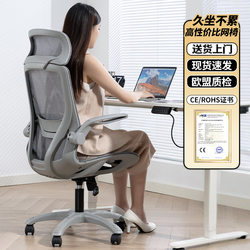Ergonomic Chair, Computer Office Conference Chair, Home Comfortable Sedentary Chair, Desk Study Backrest Gaming Chair