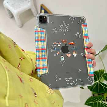 Super beautiful ipad acrylic flat cover protective case