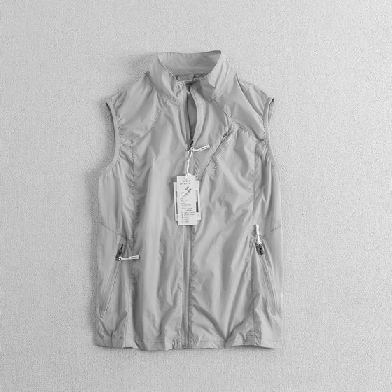 Foreign trade original single outdoor sports summer new sunscreen climbing sports vest men's light and breathable speed dry vest