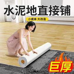 Thickened Carpet for Bedroom, Waterproof and Stain-Resistant, Household Pvc Plastic Floor Mat, Suitable for Cement Floors, Large Area Full Coverage