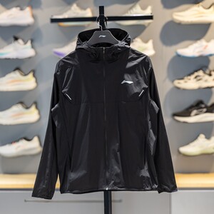 
Li Ning Windbreaker Men's 2026 New Running Long Sleeve Jacket Spring Reflective Woven Sun Protection Jacket AFDW453