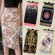 Palace printed women's pencil skirt skirt skirt hip skirt
