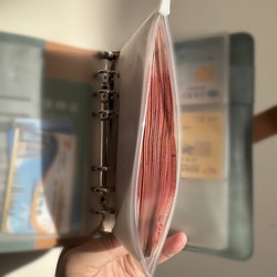 Foreign Currency Storage Book, Money Storage Book, Storage Bag, Loose-Leaf Cash Storage Bag, a Book That Can Hold Money, Can Hold Money for Adults