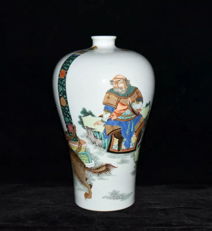 安い正規品中国陶瓷◆「 清◆ 雍正年製 粉彩 仕女図梅瓶◆ 」極細工 唐物 中国美術 文房 古玩 清