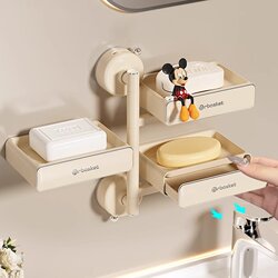MUJIE suction cup rotating soap dish imported from Japan