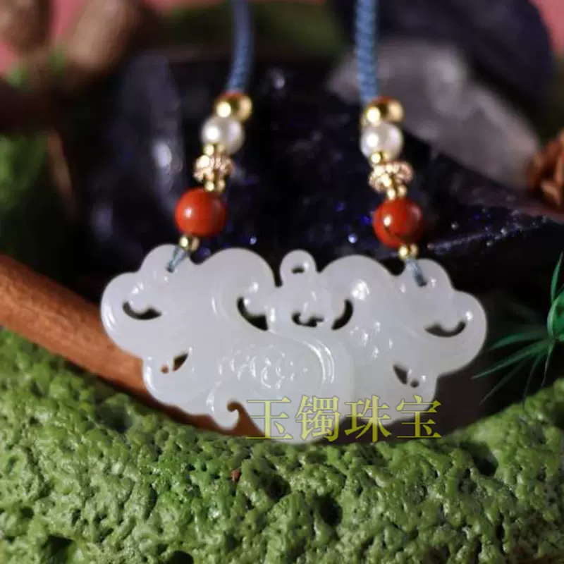 【鑑別書付き本物】和田玉鳳凰根付け　和田白玉不死鳥彫刻　佩玉キーホルダー 天然和田玉凤凰吊坠镂空玉佩吊坠女款冰种白玉毛衣链项链