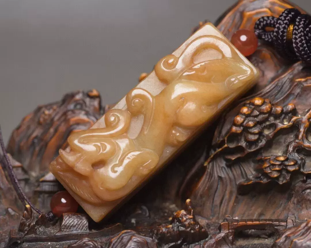 古玉老玉高古玉汉代和田青白玉镂空雕花开富贵玉佩吊坠挂件老玉器