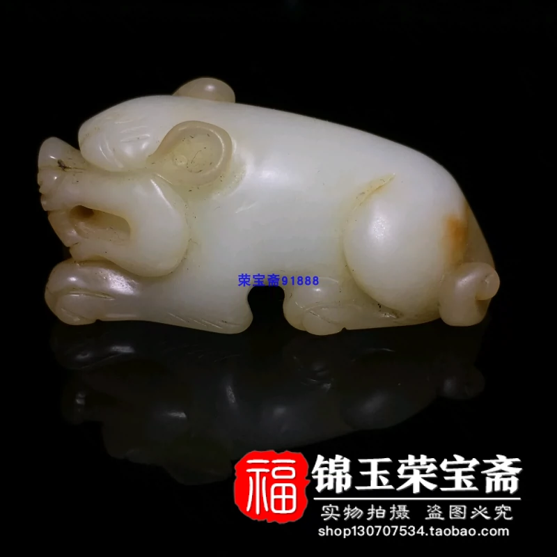 清代和田玉老玉古玉老玉器把件【狮子】天然正品-Taobao