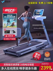 Merrick Treadmill Is a Small Foldable Walking Machine for Home Use, Gym, Ultra-Quiet Indoor Climbing Machine, Smart Entertainment