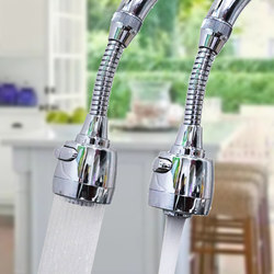 Kitchen and Bathroom Splash-Proof Faucet Extension Nozzle Tap Water Filter Aerator Shower Water Saver Home Extender