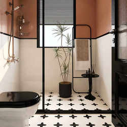 French Retro Caramel Milk Coffee Color Wall Tiles 300X600 Kitchen Bathroom Tiles Balcony Flower Non-Slip Floor Tiles