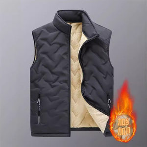 
Dad's Vest Vest Middle-aged and Elderly Warm Thickened Cotton Waistcoat Wool Vest Men's One-piece