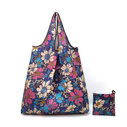 Japanese and Korean Foldable Shopping Bags, Ultra-Light and Portable, Medium-Sized Eco-Friendly Bags, Tote Bags for Supermarket Shopping, Single-Shoulder Mommy Storage Bags