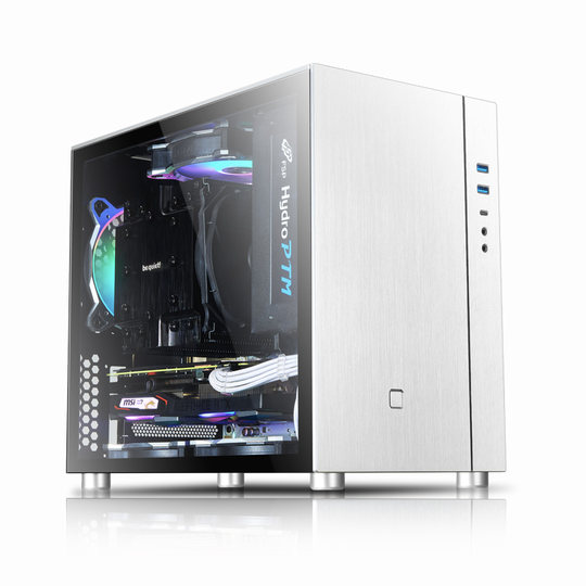 SKTC Aluminum Xiucai New S200 Chassis - Matx Motherboard with Tempered  Glass Side Panel