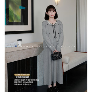 
Cat Single [Wishing Aili] Maternity Wear New Autumn Products Fashionable Loose Sweet Age Reducing Cardigan Skirt Set