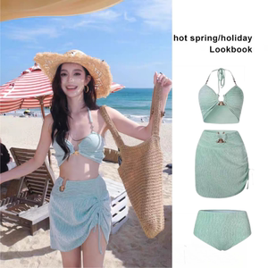 2025 new Mint Mambo high-quality sexy summer vacation spa seaside split swimsuit bikini