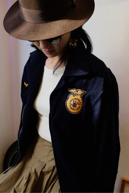 Ami Kaji American retro worker FFA Agricultural Association Jacket ...