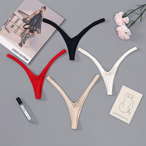 Meichunfei women's deep v thong panties for women's vagina breathable one line sexy low waist thin belt new sexy
