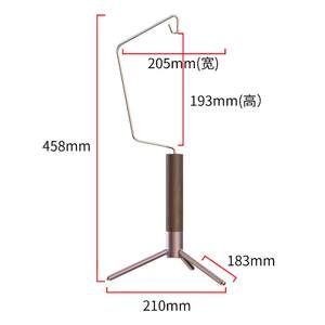 
New camping desktop lamp stand interior decoration triangle stand lightweight outdoor solid wood detachable lamp stand