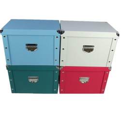 Paper Storage Box, Foldable Book Box, Student Storage Box, Household Organizing Box, Drawer-Type Carton, Office File Basket