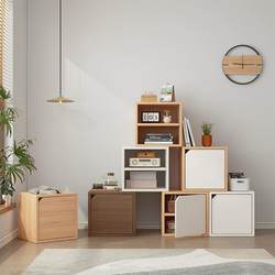 Free Combination Bookcases, Grid Cabinets, Living Room Wall-Mounted Storage Grid Cabinets, Desktop Storage Cabinets, Bookshelves, Simple Storage Cabinets