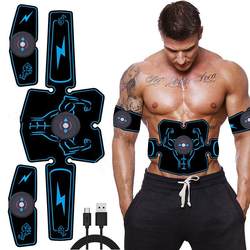 New rechargeable 8-piece fitness abdominal patch, home fitness equipment, abdominal strengthener, sports massager