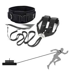 Short Speed Booster Strength Sports Belt Tension Rope Physical Training Fitness Belt Sleigh Car Resistance Belt