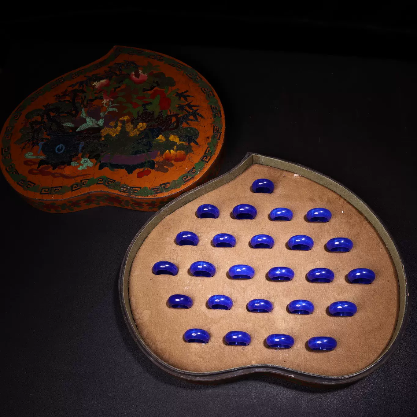 花梨木扳指盒、老玉扳指一套 【公式通販】