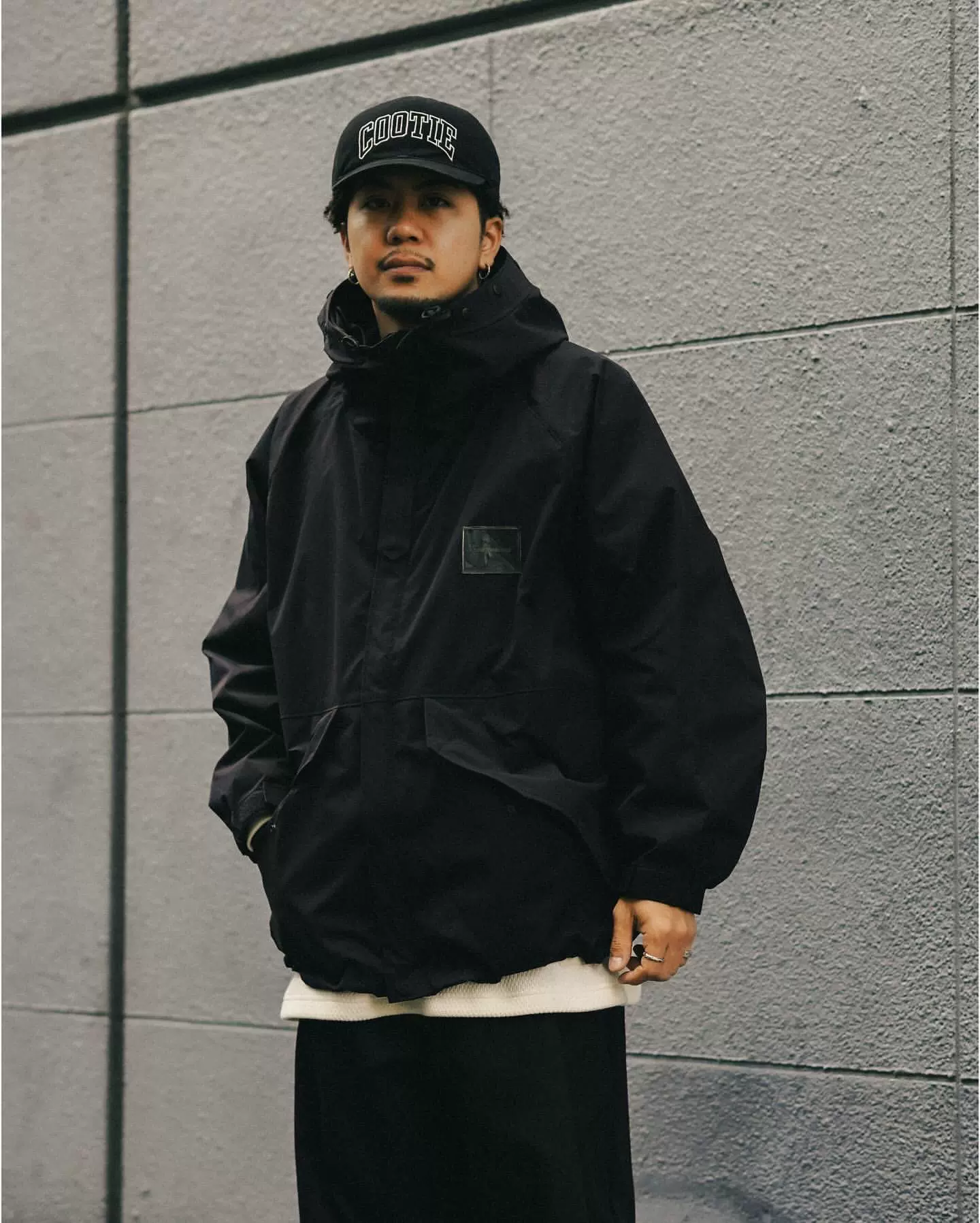 COOTIE TOUGH TWILL ERROR FIT OVER PARKA 23AW 军事风连帽风衣-Taobao