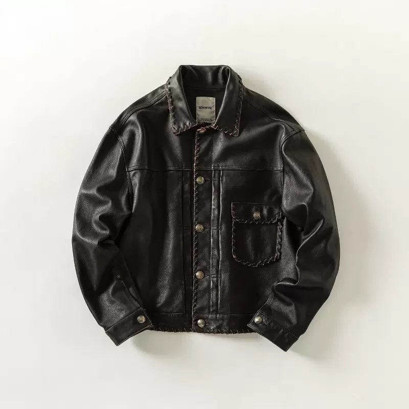 ANCELLM 25aw MOLESKIN WORK JACKET ブラック 1 ANCELLM MOLESKIN WORK JACKET [BLACK] - Fresh Service