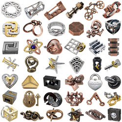 Luban Lock Level 10 High Difficulty Kongming Brain Teaser Puzzle for Children and Students, Stress Relief and Boredom Relief Educational Toy