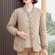 Middle-aged and elderly mothers wear down cotton jackets for women in autumn and winter new styles for wearing thin and warm cotton jackets for wearing small cotton jackets for wearing
