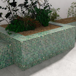 Mosaic Tiles for Flower Ponds, Flower Beds, Special Tiles for Water Pools and Fish Ponds, Glass Background Wall, Courtyard Outdoor Non-Slip Wall Tiles