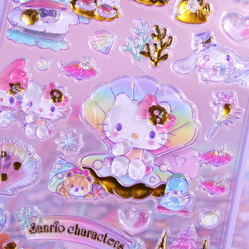 Melody Yugui Dog 3D Three-dimensional Crystal Relief Sticker
