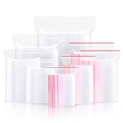 Transparent Thickened Sealing Bags, Self-Sealing Food-Grade Pe, Various Sizes, Sealing Packaging, Fresh-Keeping Plastic Sealing Storage and Sorting Bags
