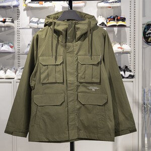 
Li Ning Men's CROSS Sports Trench Coat 2025 Spring New Loose Hooded Jacket Jacket AFDV187