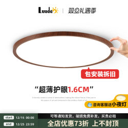 Medieval-Style Ultra-Thin 1.6cm Bedroom Lamp, Room Corridor Aisle Simple Round Balcony Lamp, Zhongshan Lighting Package