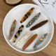 Korea FRANCE small side clip one-word clip French simple duckbill clip top clip ink leopard print resin hair clip
