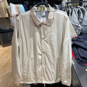 
Nike Men's 25th Spring New Embroidered Logo Lapel Shirt Jacket FN3317-229