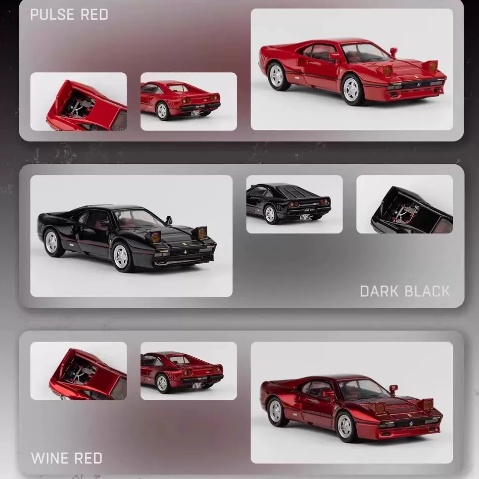 LX Model合金车模1:64比例红黑色车模KS LEIXIN限量车款预售合金