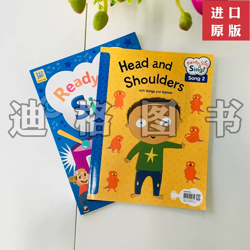 Ready Set Sing 儿童英语音乐戏剧表演 Body Parts 阅读绘本 含课本 活动书 动画光盘 点读app 特色寒假教材家用-Taobao