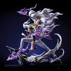 One Piece Series High-Quality Gk Figure Navy Zoro Figure with Double-Headed Sculpture Gk Figure Statue Model Ornament