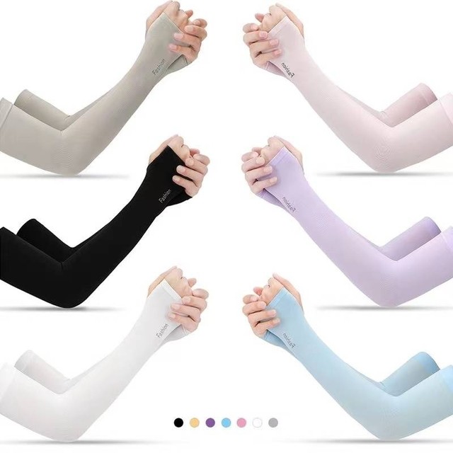 Ice silk sun protection sleeves for men and women UV protection arm ...