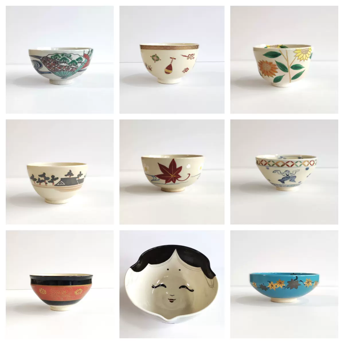 日本回流抹茶碗陶碗茶道具合集共9款日本产现货包邮