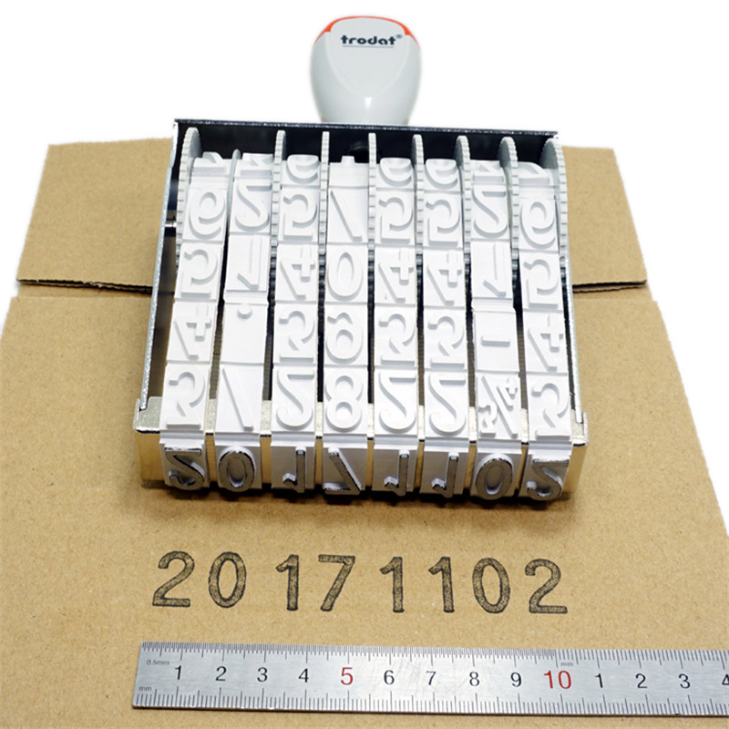 8-digit large seal, adjustable 0-9, production date, product batch 